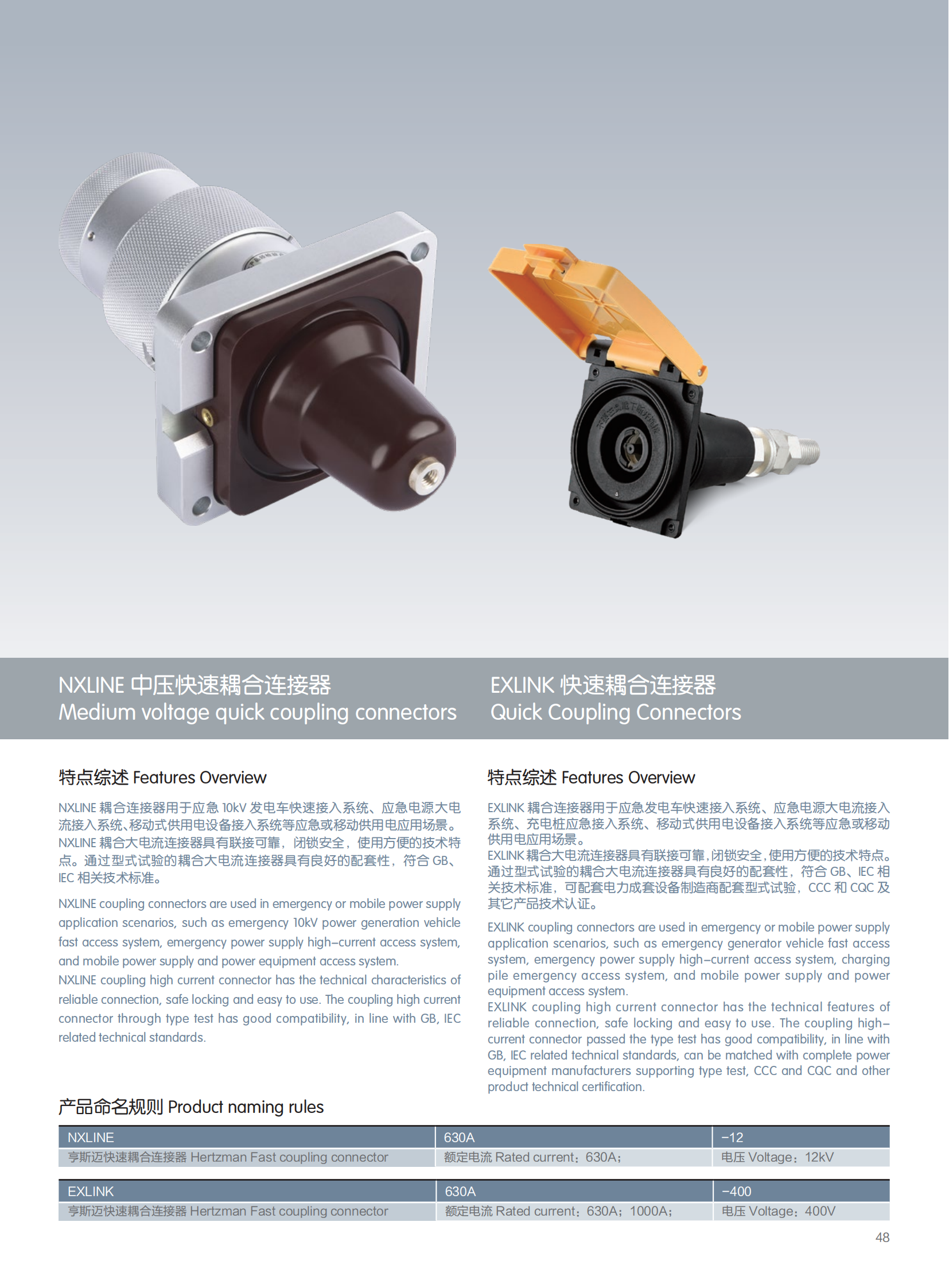 中压快速耦合连接器